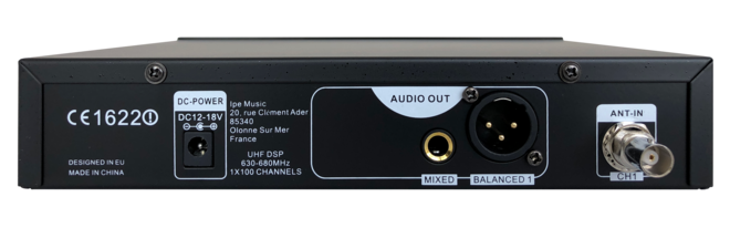 Sistema inalámbrico UHF para micrófono/instrumento Prodipe UHF B210 DSP SOLO